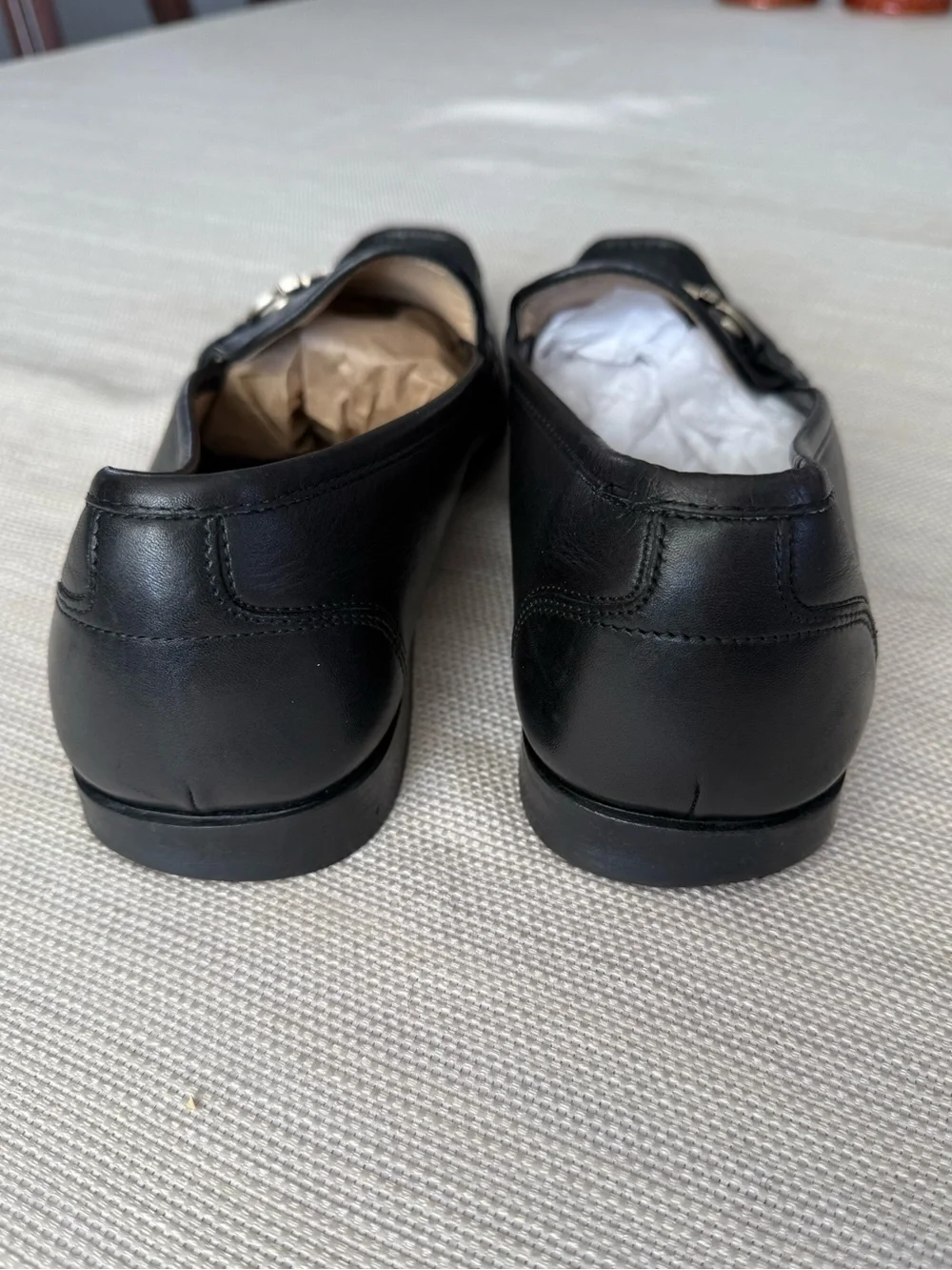 Salvatore Ferragamo mens Black Leather Bit Slip-On Loafers
